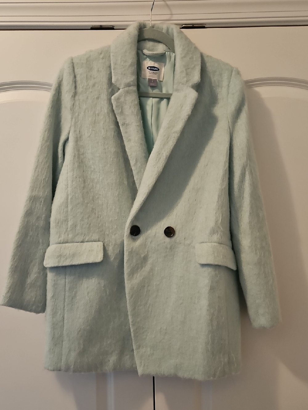 Mint Green Old Navy Fuzzy Blazer